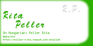 rita peller business card